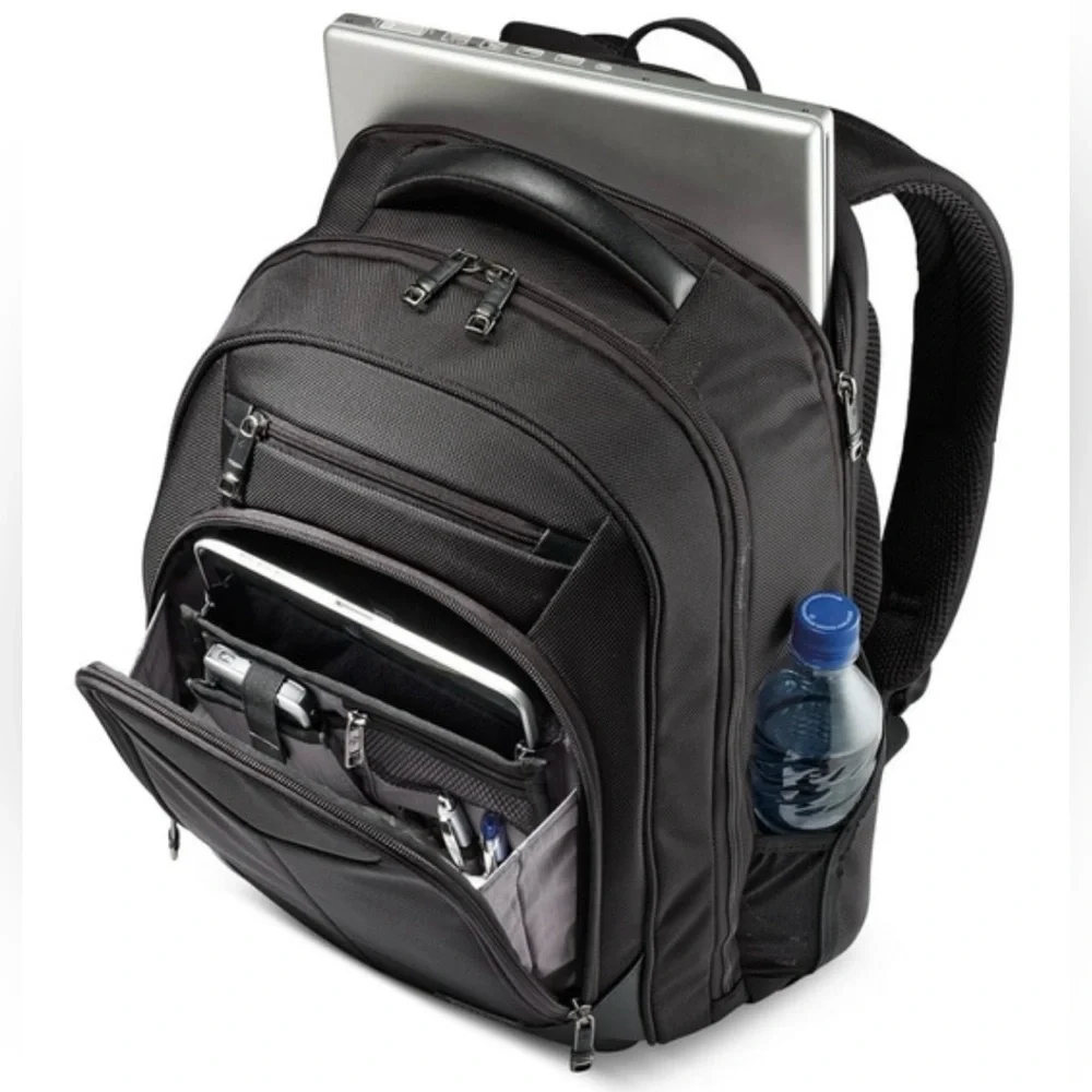 Samsonite Ballistic Check-Point Travel Friendly Laptop Black Backpack-Unisex